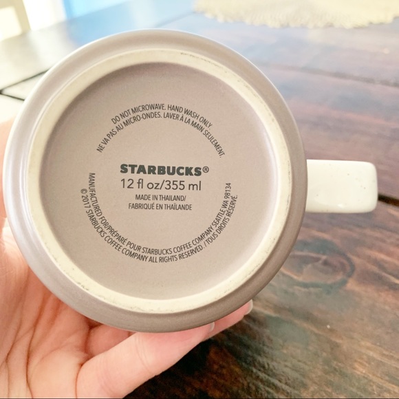Starbucks Heart of Gold Ceramic Mug Rose Gold 2017 - Picture 5 of 5